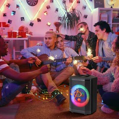 2400W Portable Tiltable Bluetooth Speaker Subwoofer 8in Heavy Bass Sound System