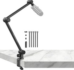 SmallRig Microphone Mic Boom Arm,Desk Mount Clamp 360° Rotatable Stand 4303