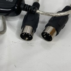 6ft USB~MIDI In/Out 5pin DIN Cable/Cord,Digital Audio,drum,synthesizer,keyboard