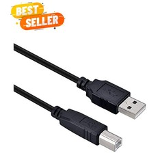 USB B MIDI Cable USB 2.0 Cord Compatible for Focusrite Scarlett Solo 2nd Gen,…