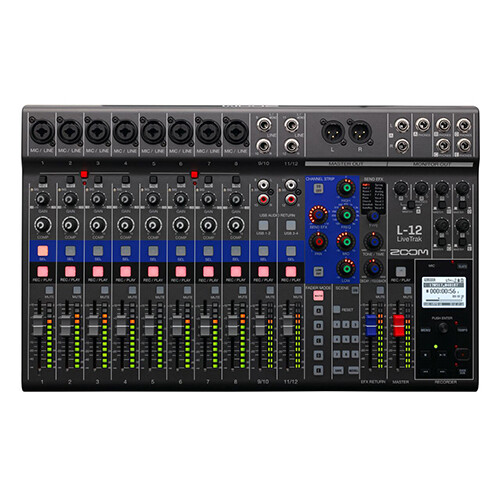 Zoom LiveTrak L-12 – 12-Channel Digital Mixer & Multitrack Recorder