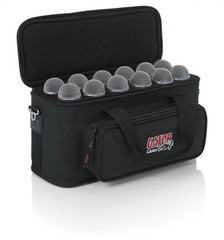 Gator Cases GM-12B Padded Bag for 12 Microphones, Cables, and Accessories