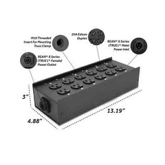 EC Multi-Outlet Power & Truss Clamp w/12 Edison Female – True1 Pass Thru