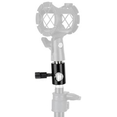 2Pcs CAMVATE Microphone Mount Bracket with 5/8″ Male Thread & Light Stand Base