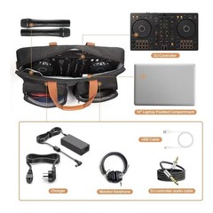 DJ Controller Bag With Foam Padding For Easy Transport – Black Easy To Use