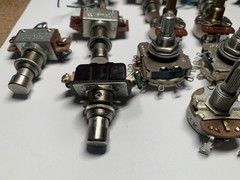 23 Potentiometers & Foot Switches For Vintage Moog Synthesizers