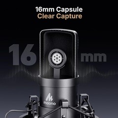 USB Microphone, MAONO 192KHZ/24Bit Plug & Play PC Computer Podcast Condenser …