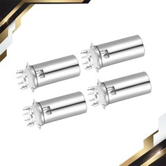4Pcs 9Pin Tube Socket Ceramics Vacuum Tube Protect Tube Pin Socket Aluminum Cap