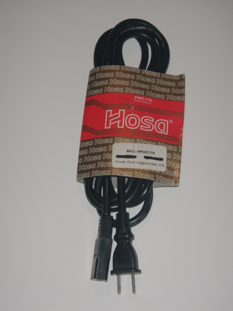 Hosa PWC-178 Ungrounded Power Cable – 8 Foot