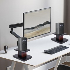 2pcs Tabletop Speaker Studio Monitor Stand Bookshelf Desktop Computer Holder