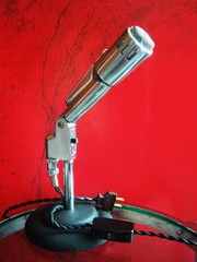Vintage 1950’s DuKane 7A160 / Electro Voice 664 microphone LED lamp midcentury