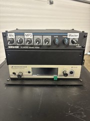 SENNHEISER True diversity receiver EW300 G3 w/ SHURE SCM262 stereo mixer
