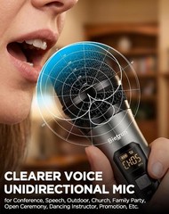 Ultra-Far UHF Wireless Microphone System with Rechargeable Receiver