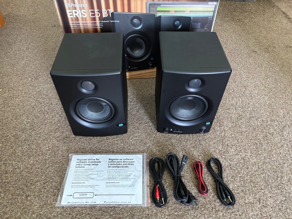 PreSonus Eris E5 BT Active Media Reference Monitors with Bluetooth – Black