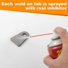 Weld on 1/2″ Hole; 2-1/2″ Height; 1-3/4″ Wide; 1/4″ Thick 20 Pcs Silver