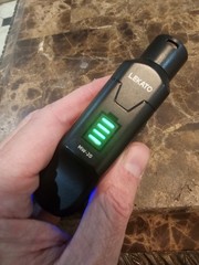 LEKATO MW-20 Wireless XLR Transmitter Receiver 2.4GHz, 48V Phantom Power for Mic