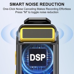 Mini Lavalier Microphone 48KHz 16-Bit, 45H Battery, 100ft Range – for Video