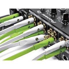 Oyaide d+MYR Class B 2.5m Cable Green 3.5 mini stereo to RCA Y cable New