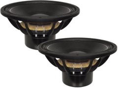 2x B&C 15DS115-4 15″ Neodymium Subwoofer Speaker 3200W 4-Ohm Bass Sub 35-1000 Hz