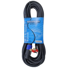 25ft foot feet speakon compatible to dual banana plug PA speaker cable cord 12ga