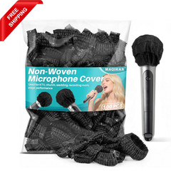 100PCS MAQIHAN Microphone Cover – Mic Covers Disposable Odorless Non-Woven…