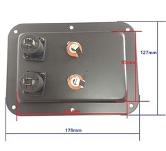 Black Jack Plate Dual Speakon & Dual 1/4″ PA/DJ Speaker Replacement 178x127mm