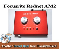 Focusrite RedNet AM2 Stereo Dante Headphone Amp and line-out interface – Sweet!