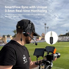 SYNCO Xtalk Xpro2 Wireless Intercom Headset System for 2, 2.4GHz Full-Duplex