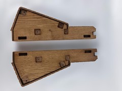 Polivoks Formanta Real Wood Stand Side Panel Wooden Oak USSR Synthesizer