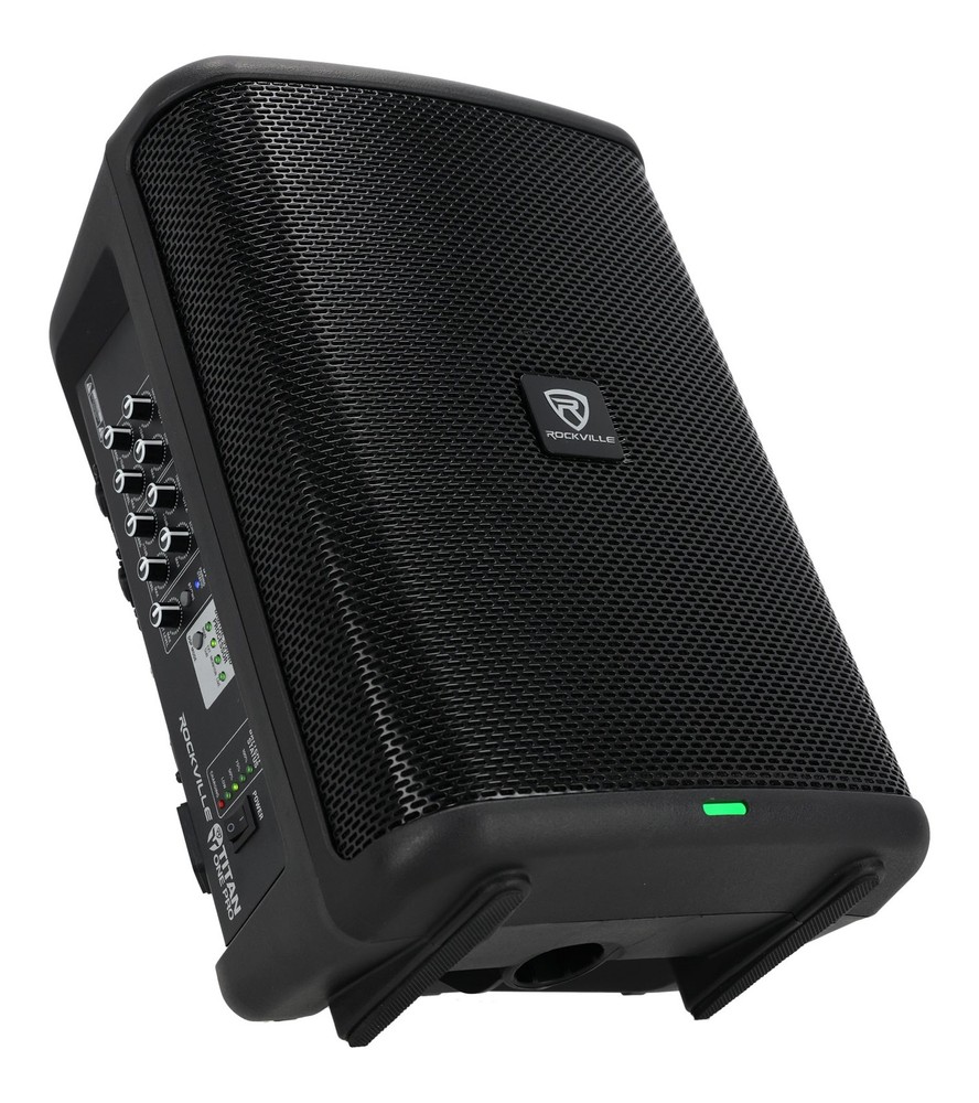 Rockville TITAN ONE PRO Battery Powered Live Performance 8″ PA Speaker System