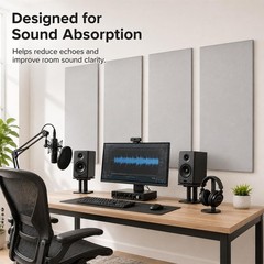 48″X24″X1″ Premium Noise Dampening Panels,Sound Panels for Media Room, Office