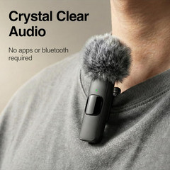 (Latest Model) – #1 Microphone for Iphone & Android, Wireless Mini Microphone, C