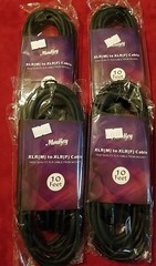 10 Foot XLR Male To Female Lot Of 4