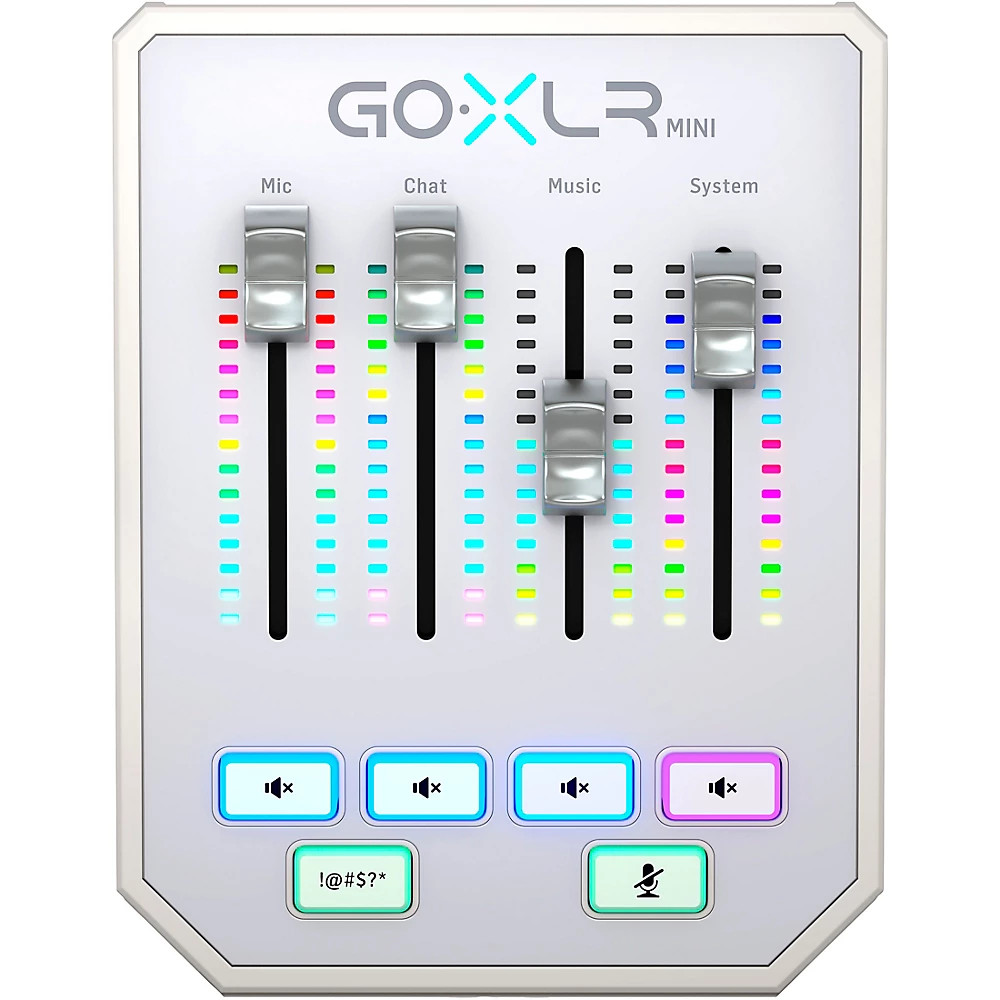 TC Helicon GoXLR Mini USB Streaming Mixer with USBAudio Interface White
