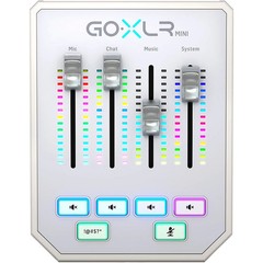 TC Helicon GoXLR Mini USB Streaming Mixer with USBAudio Interface White