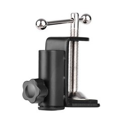Adjustable Black C-shaped Arm Stand Clamp Desk Mounting Clamp Screw For Mic M5D4