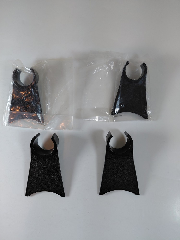 4x Microphone Clip Holder Mount Stand Adapter Black Plastic R-32599 Japan