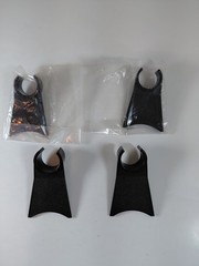 4x Microphone Clip Holder Mount Stand Adapter Black Plastic R-32599 Japan
