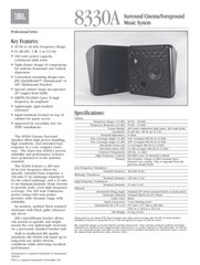 SINGLE – JBL 8330A 3-Way 100-Watt Cinema Surround Speaker w/ Mount