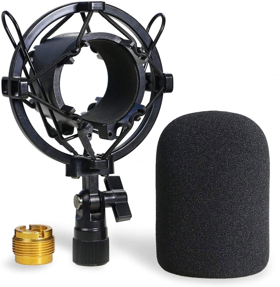AT2020 Shock Mount with Pop Filter – Foam Windscreen ShockM_AT2020_04