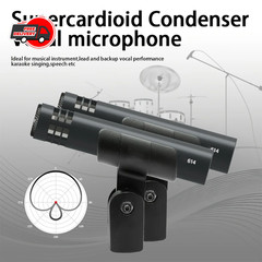 Opened Sennheiser E614 Super-Cardioid Condenser Instrument Drum Microphone