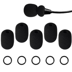 5 Sets Microphone Foam Covers for, HighDensity Windscreen Pop Filter Sponge R…