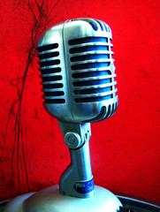 Vintage 1958 Stromberg Carlson MC-41 dynamic microphone Shure 55S Elvis w stand