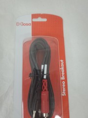 Hosa CMR-203 3.5mm TRS to Dual RCA Stereo Breakout 3 ft.
