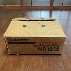 UNI-PEX NB-1252 12V PA Power Amplifier Vehicle Audio Japan For Parts Repair