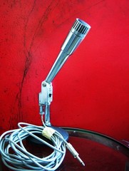 Vintage 1960’s Ambico A-57 dynamic microphone Low Z Calrad Lafayette w cable