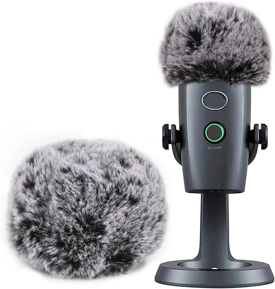 Blue Yeti Nano Pop Filter Professional Furry Windscreen Mic Cover Compatible wit