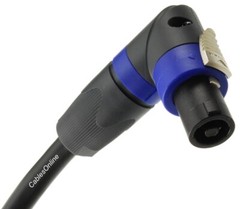 3ft Neutrik Right-Angle 4-Conductor/12awg SpeakOn NL4FX Pro Audio Speaker Cable