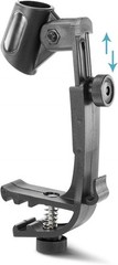 Adjustable Drum Rim Mic Clips – Microphone Mount Clamp (Pack of 2) Black