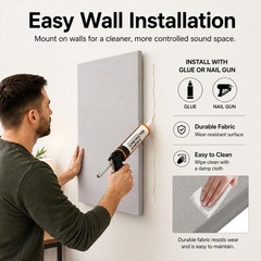48″X24″X1″ Premium Noise Dampening Panels,Sound Panels for Media Room, Office